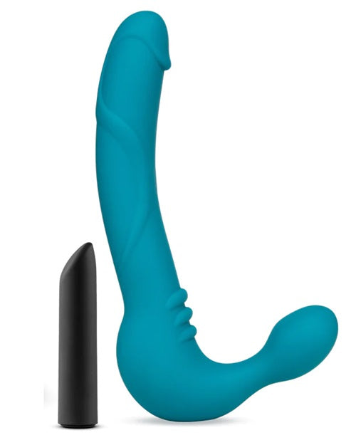 Temptasia - Luna - Strapless Silicone Dildo - Teal