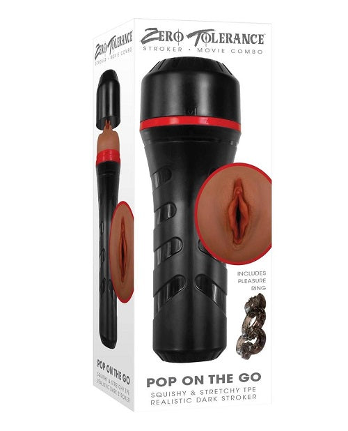 Zero Tolerance Pop On The Go - Vagina Stroker - Chocolate