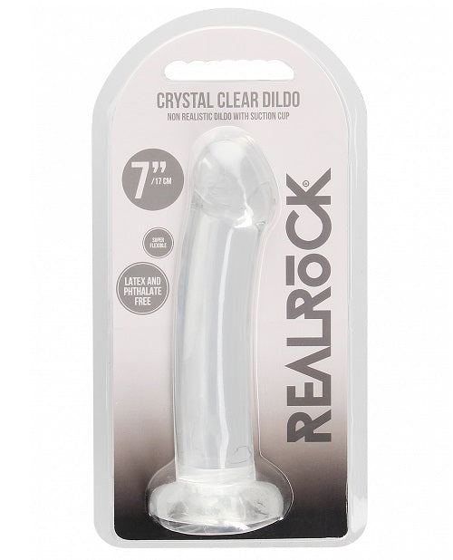 Realrock Crystal Clear W/ Suction Cup 7 in.