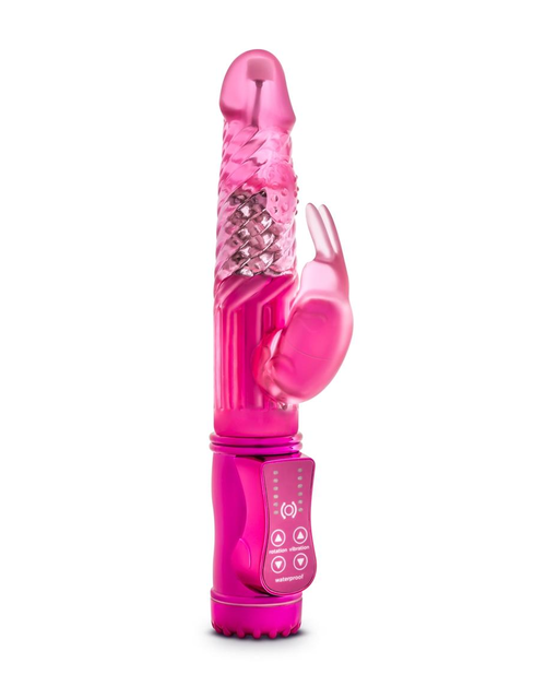 Sexy Things Romping Beaded Rabbit Vibrator - Fuchsia