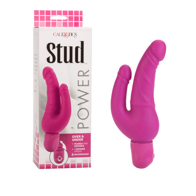 Power Stud Over & Under Vibrator - Pink