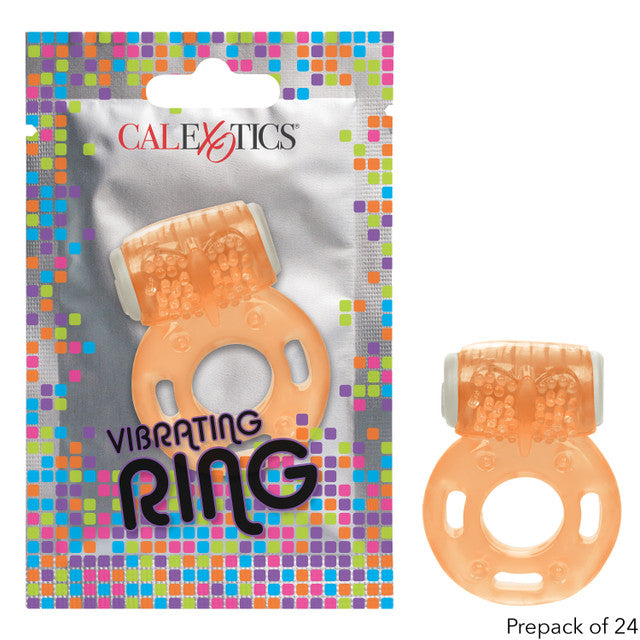 Foil Pack Vibrating Ring - Orange (Prepack of 24)