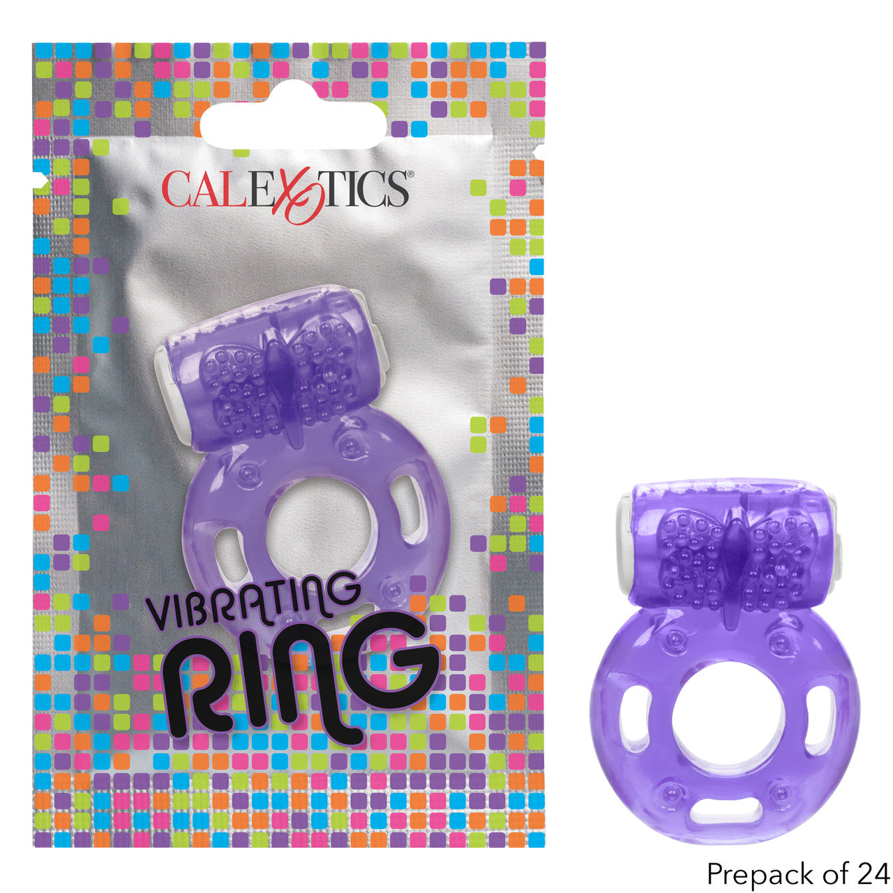 Foil Pack Vibrating Ring - Purple (Prepack of 24)
