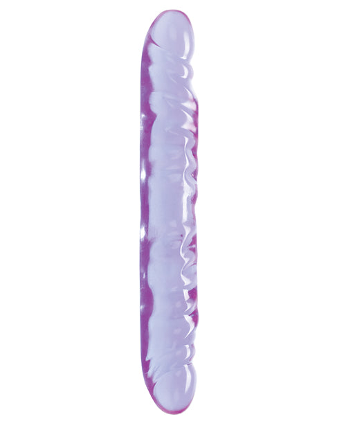 12" Reflective Gel Vein Double Dong - Lavender