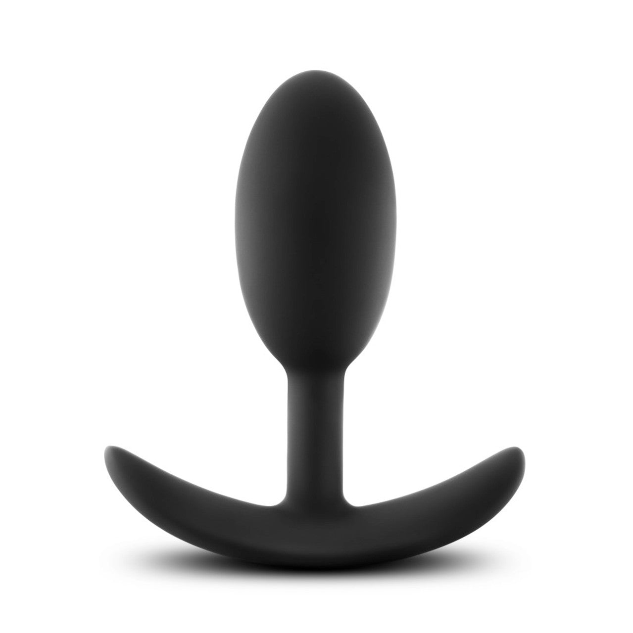 Anal Adventures Platinum - Silicone Vibra Slim Plug - Medium - Black