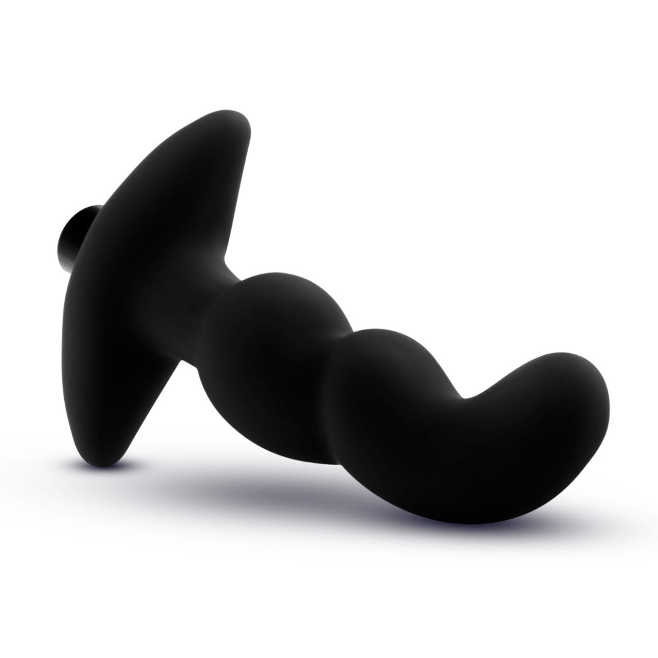 Anal Adventures Platinum - Silicone Vibrating Prostate Massager 03 - Black