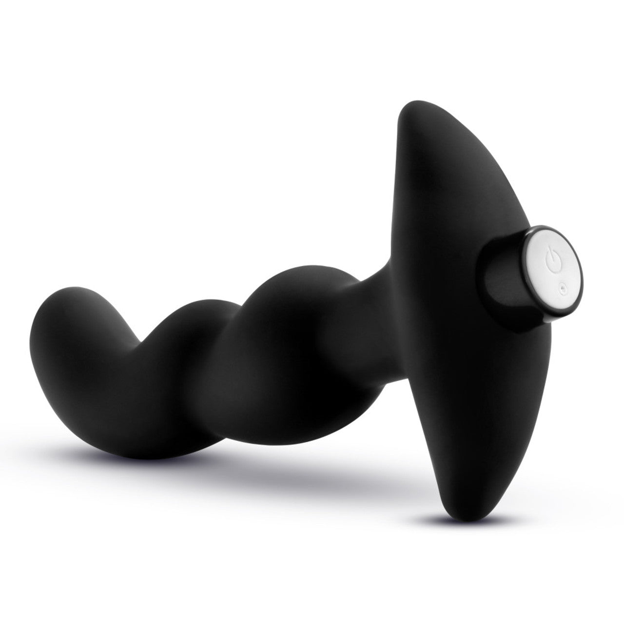 Anal Adventures Platinum - Silicone Vibrating Prostate Massager 03 - Black