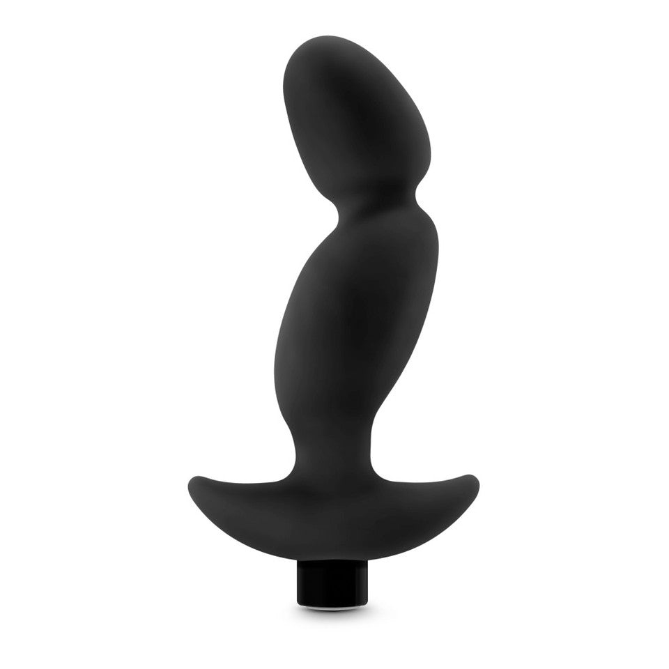 Anal Adventures Platinum - Silicone Vibrating Prostate Massager 04 - Black